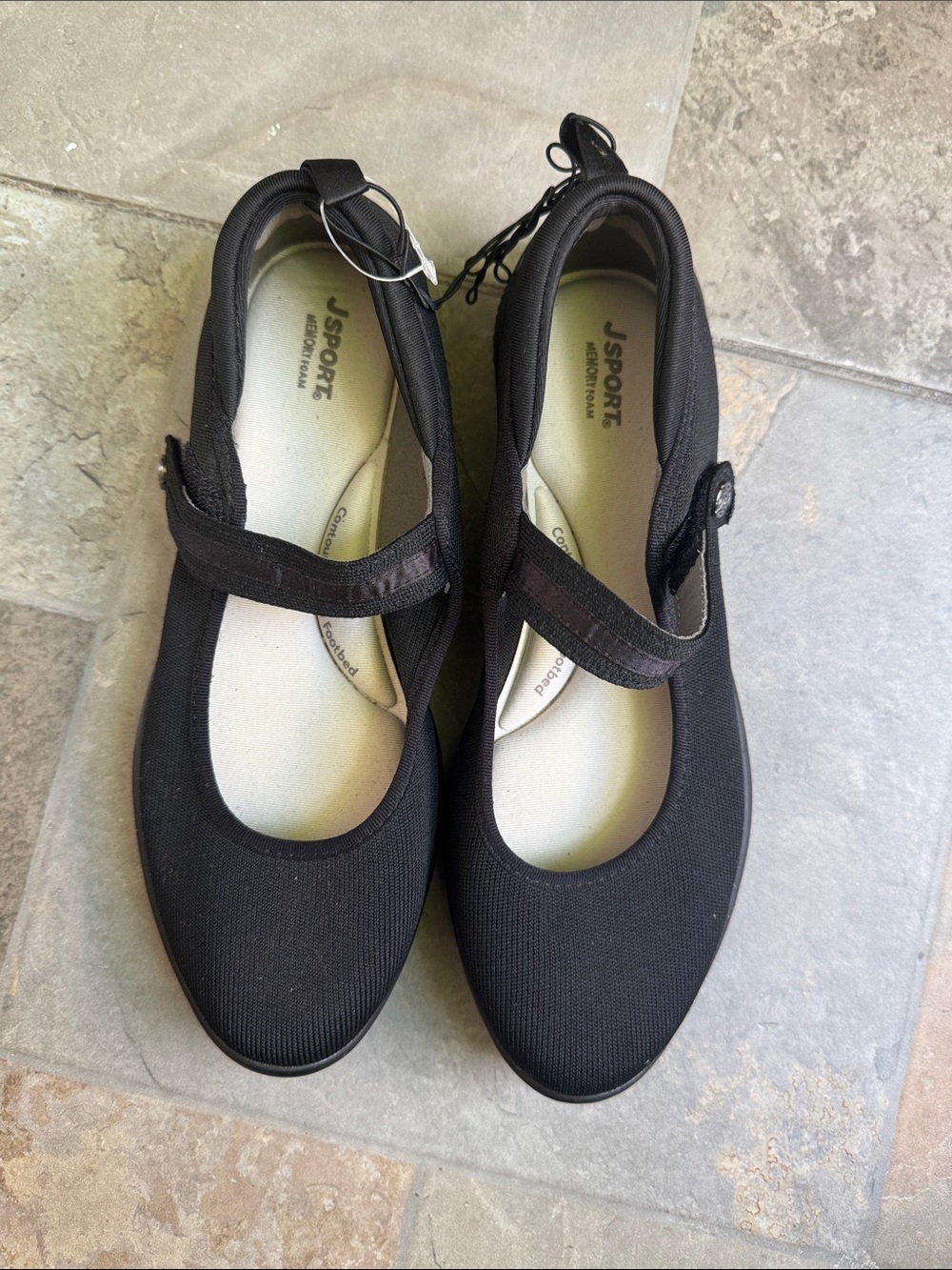 Black Mary Jane Comfort Walking Shoes